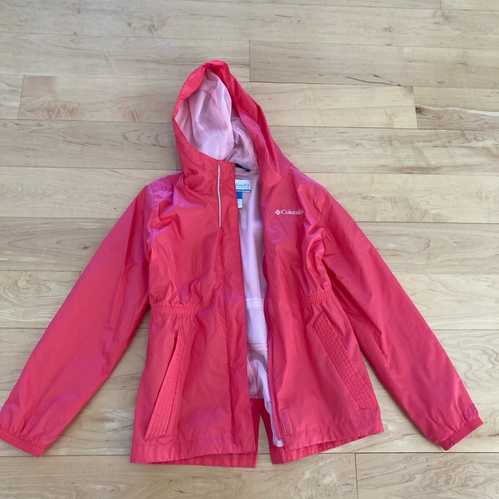 Girls Columbia Rain Coat Size S (7/8)